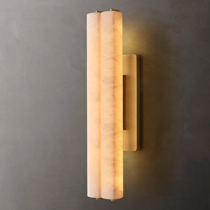 Auduban Alabaster Double Sconce