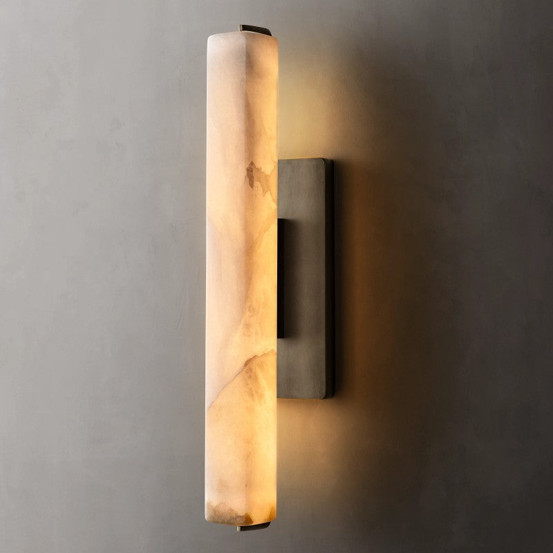 Auduban Alabaster Single Sconce