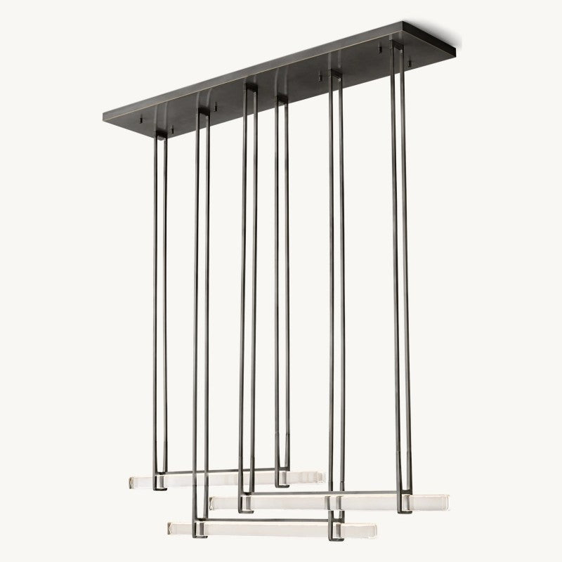 Auduban Triple Bar Linear Chandelier