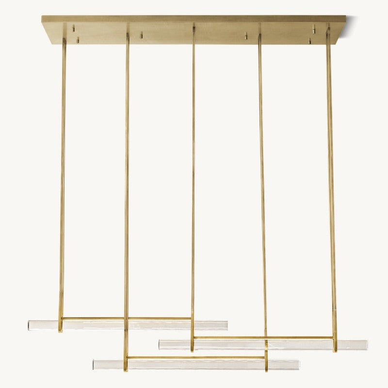 Auduban Triple Bar Linear Chandelier