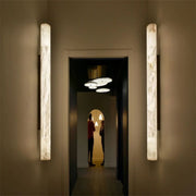 Alabaster Pillar Sconce