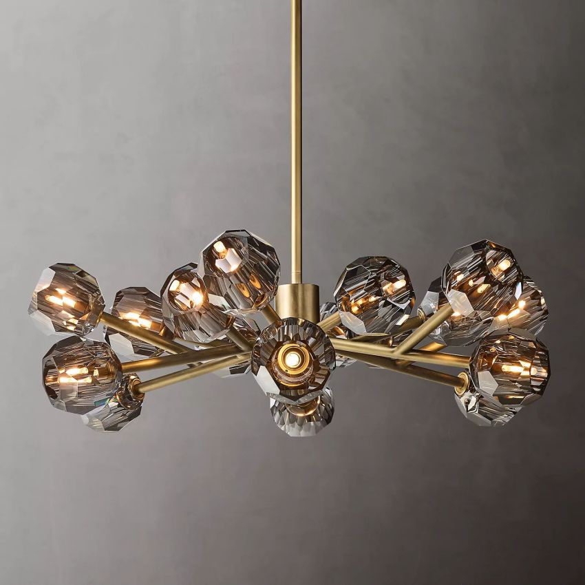 Bille De Crystal Round Chandelier 36''