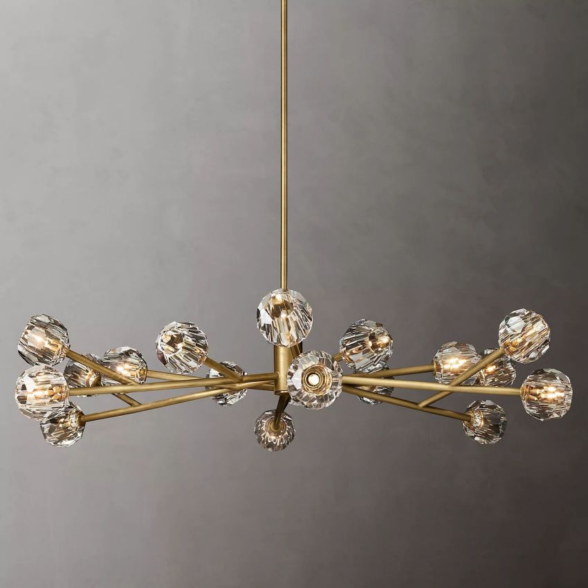 Bille De Crystal Round Chandelier 60''