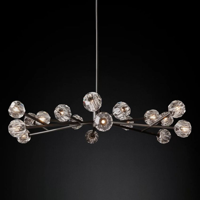 Bille De Crystal Round Chandelier 60''