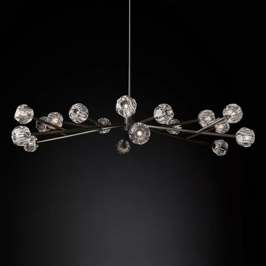 Bille De Crystal Round Chandelier 72''