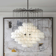 Baubles 6 Light Chandelier, Modern Round Glass Chandelier