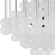 Baubles 6 Light Chandelier, Modern Round Glass Chandelier