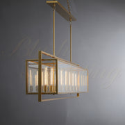 Caspian Rectangular Modern Chandelier 72"