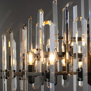 Kieran Prism Crystal Chandelier Linear 72", Living Room, Dinning Room