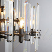 Kieran Prism Crystal Chandelier Linear 72", Living Room, Dinning Room