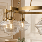 Bubble Glass 8-Light Round Pendant D1000