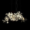 Bustling Ceramic Ginkgo Leaf Chandelier