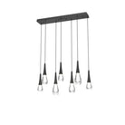 Rain 7-Light Linear Chandelier Pendant For Living room Family room Dining Room Bedroom