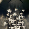 2023 New Art Design Propeller-like Crystal Chandelier for Staircase/Villa/Foyer/High-ceiling Space