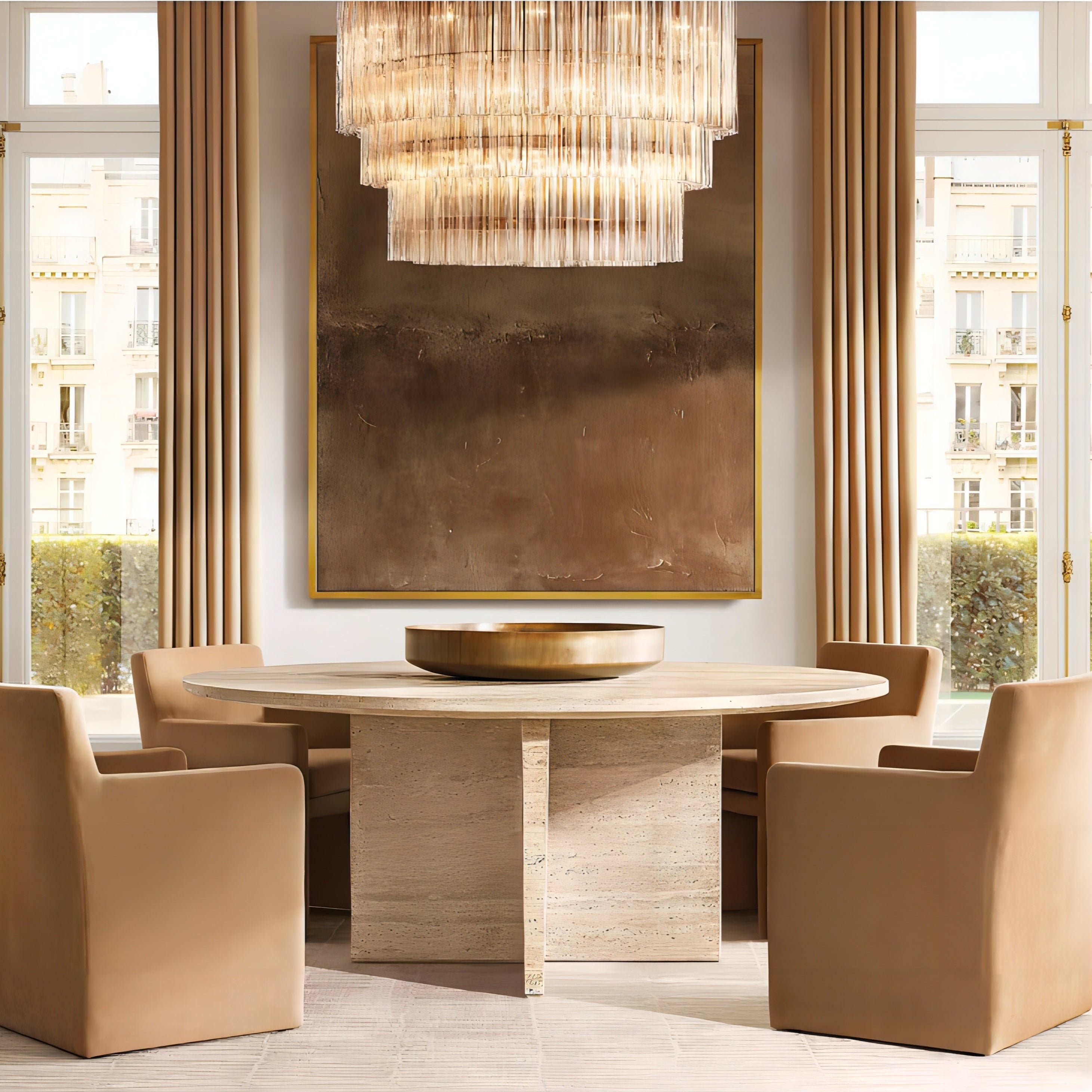 Caelo 3-Tier Round Chandelier 48''