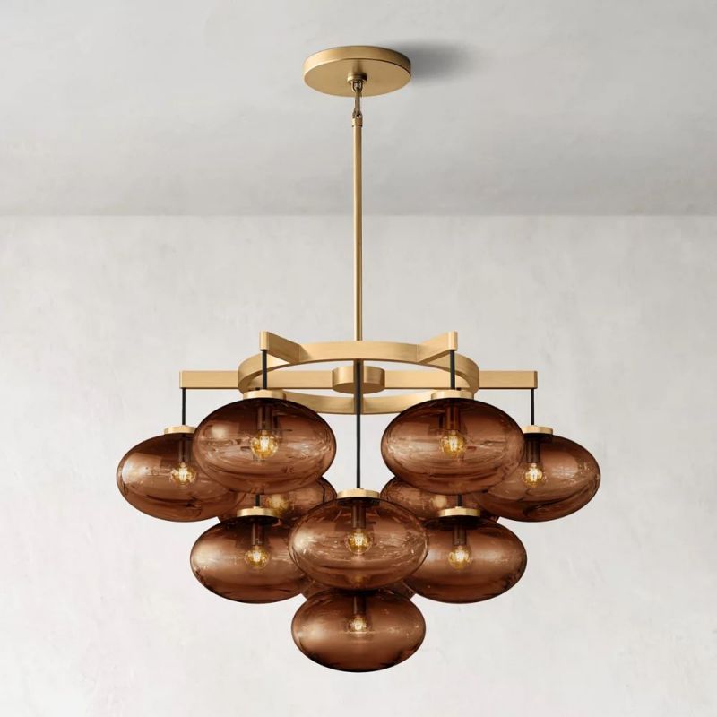 Cabrlet Round Chandelier 36"