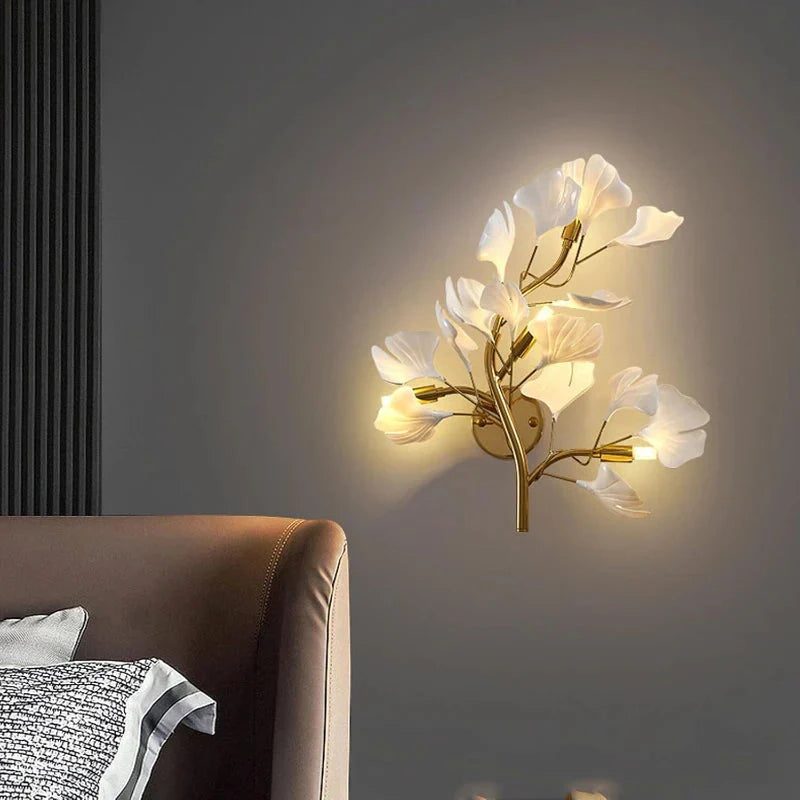 Calla Modern Leaf Wall Lamp Blushlighting