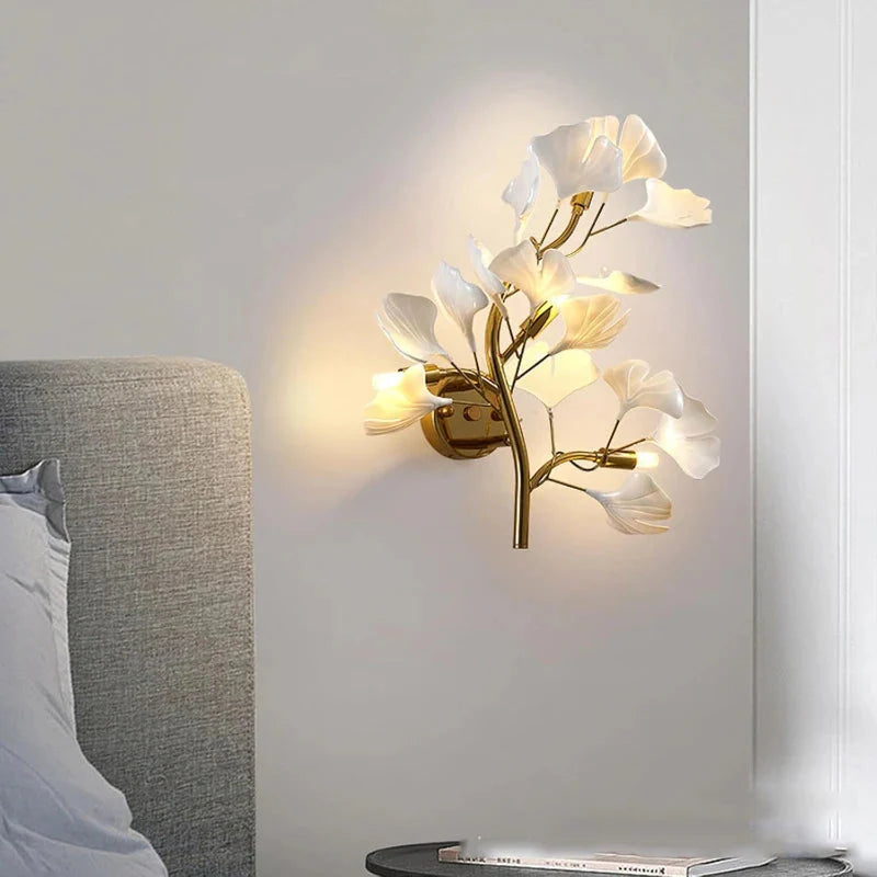 Calla Modern Leaf Wall Lamp Blushlighting