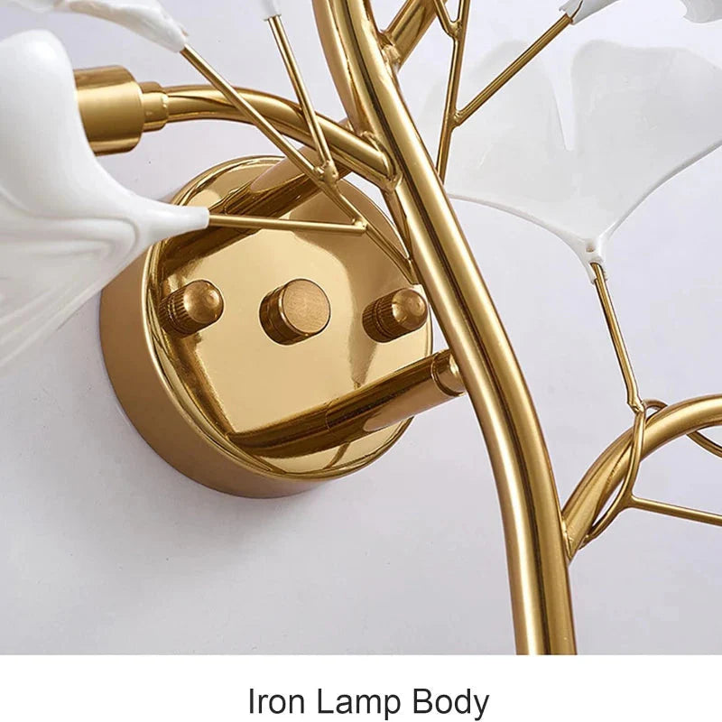 Calla Modern Leaf Wall Lamp Blushlighting