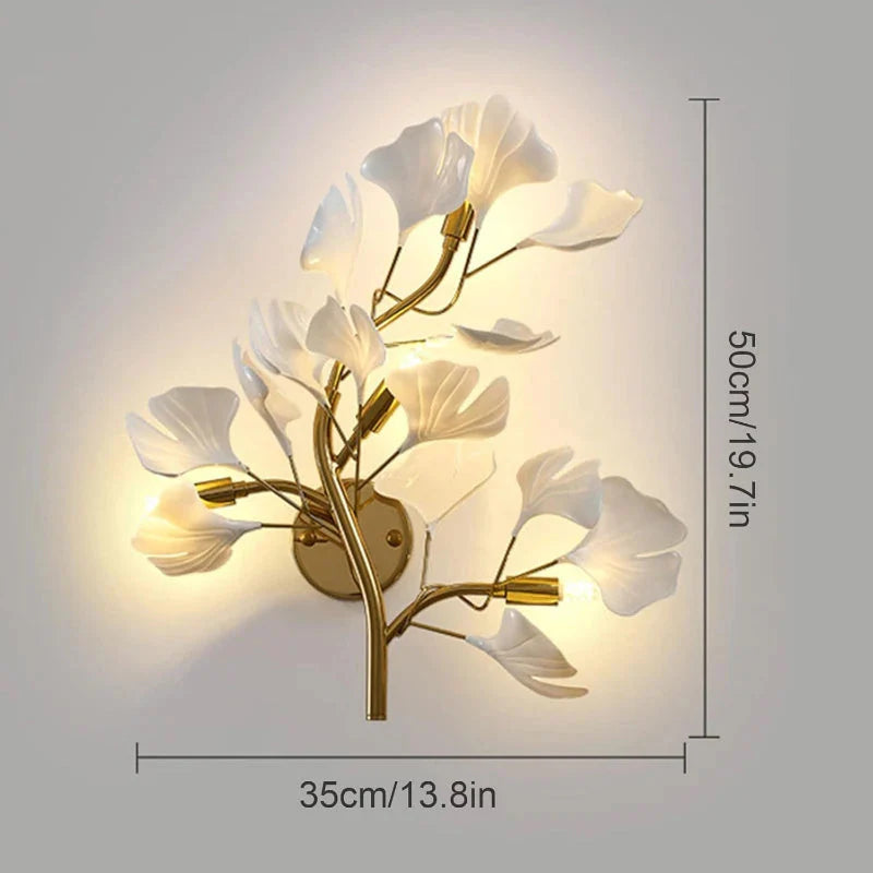 Calla Modern Leaf Wall Lamp Blushlighting