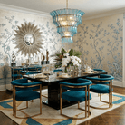 Calyra Tiered Glass Chandelier Murano lighting by Blushlighting