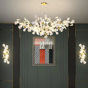 Ceramic Ginkgo Leaf Wall Lamp