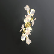 Ceramic Ginkgo Leaf Wall Lamp