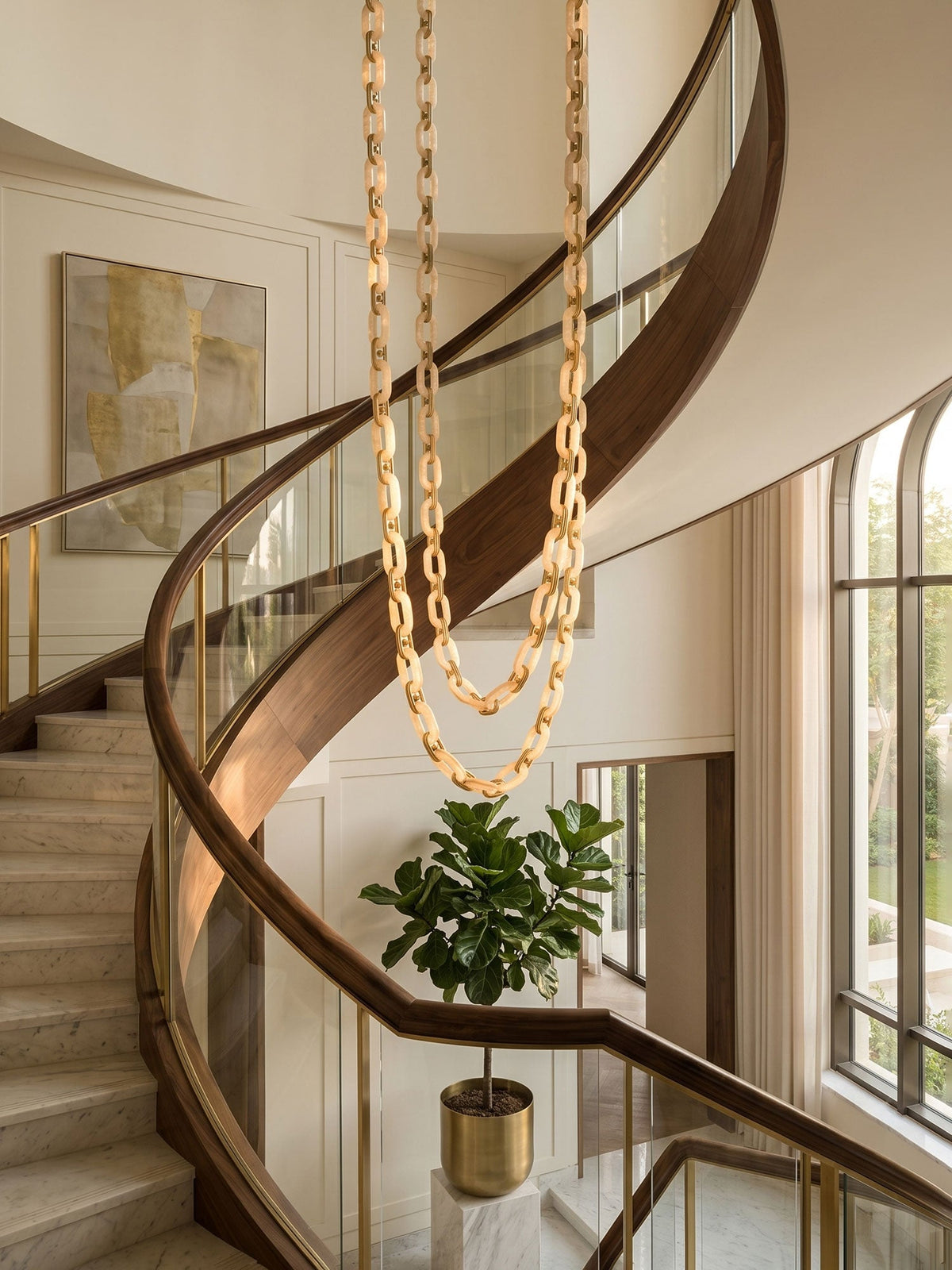 Chain Link Chandelier - Vakkerlight