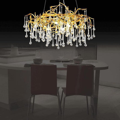 Doris Crystal Round Branch Chandelier 23.5"D GBUd