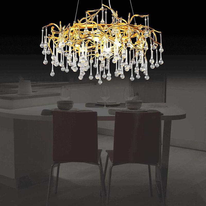 Doris Crystal Round Branch Chandelier 23.5"D GBUd
