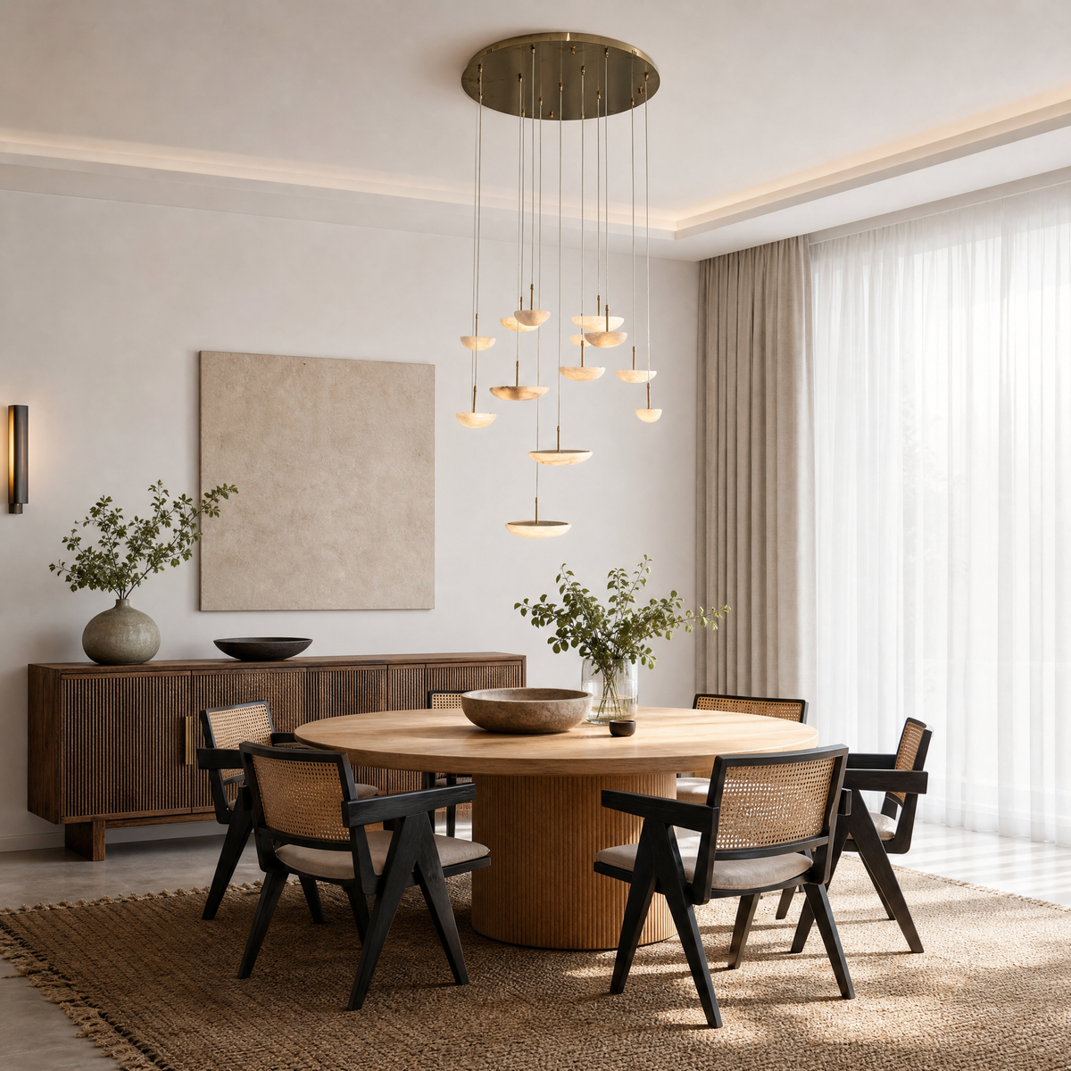 Ciottolo Modern Alabaster Pendant Light Fixtures