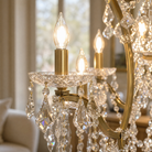 Clear Glass Clip Light D37.4 - Gold
