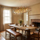 Colorful Raindrop Brass Branch Chandelier - Vakkerlight