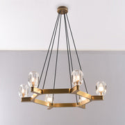 Blus Lighting Linna Crystal Round Chandelier