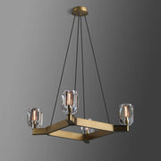 Blus Lighting Linna Square Crystal Chandelier