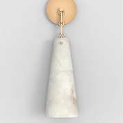 Steven Contemporary Alabaster Wall Sconce