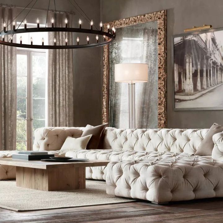 Camina Vintage Candelabra 2-Tier Round Chandelier 73''D