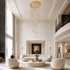 Crane Cascading Handmade Glass Chandelier