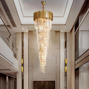 Bourbons Louis 2-Story Crystal Round Chandelier