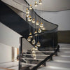 Blus Lighting Prism Crystal Staircase Chandelier