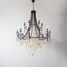 Tatum Lux Shell Crystal Chandelier - Blushlighting