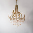 Tatum Lux Shell Crystal Chandelier - Blushlighting