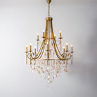 Tatum Lux Shell Crystal Chandelier - Blushlighting