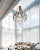 Tatum Lux Shell Crystal Chandelier - Blushlighting