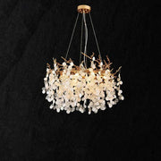 Donna Round Circle Fortune Tree Round Branch Chandelier