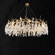 Donna Round Circle Fortune Tree Round Branch Chandelier