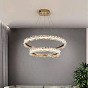 Doris Double Ring Crystal Chandelier