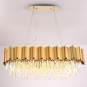 Blus Lighting Elian Oval Crystal Chandelier