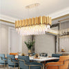 Blus Lighting Elian Oval Crystal Chandelier