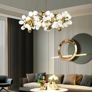 Blus Lighting Luxury Escamoles Modern Grape Round Chandelier